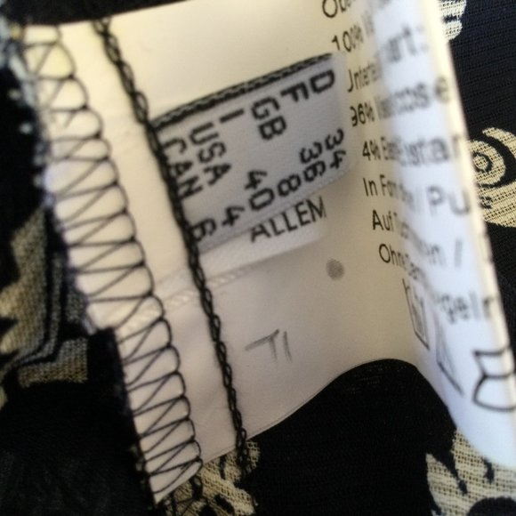 Jean Paul Germany Sheer Crisscross Navy and cream Body Suit Small Size 6 - Picture 11 of 15